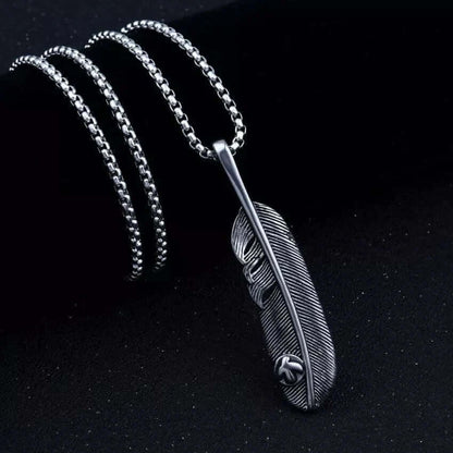 LUSH - Alloy Pendant with Pure Stainless Steel 24inch Chain for Men, American trending Style - Round Box Chain for Men & Boy - THE MEN THING