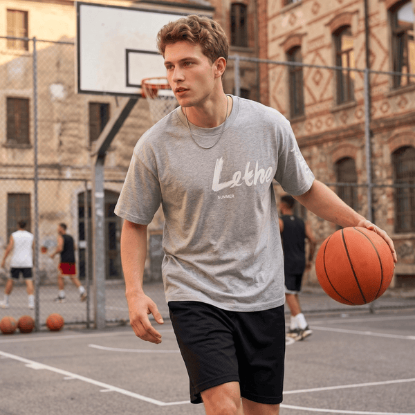 Lethe Summer Oversized T-Shirt – Melange Grey