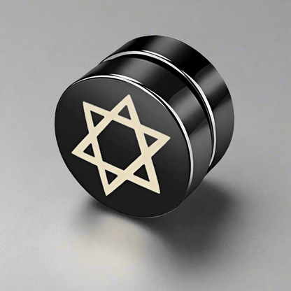 MAGEN - Magnetic Non-Piercing Pure Titanium Steel Studs Earrings for Men & Boys (2 Pcs) - THE MEN THING