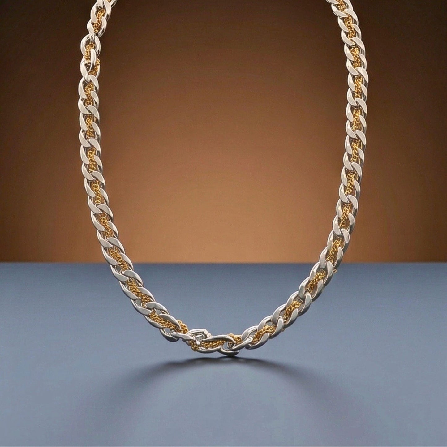 MAJESTA LINK - 10mm Pure Stainless Steel 19 to 21 inch Adjustable Chain for Men & Boys - THE MEN THING