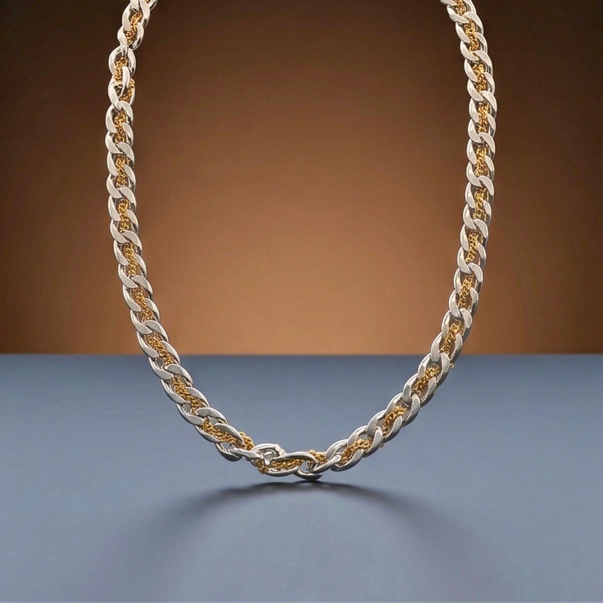 MAJESTA LINK - 10mm Pure Stainless Steel 19 to 21 inch Adjustable Chain for Men & Boys - THE MEN THING