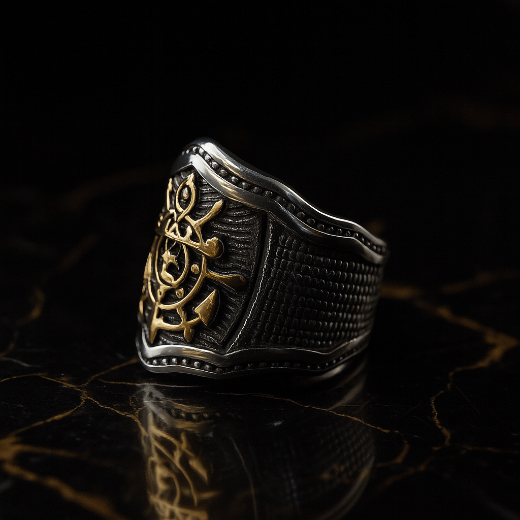 MAJESTIC ANCHOR - Pure Stainless Steel Men’s Steel-Plated Ring – Statement Luxury Jewelry (Size : 18-23-27) - THE MEN THING