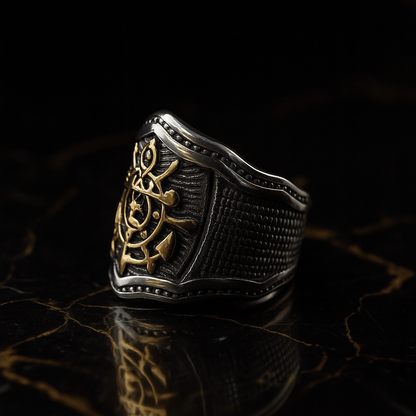 MAJESTIC ANCHOR - Pure Stainless Steel Men’s Steel-Plated Ring – Statement Luxury Jewelry (Size : 18-23-27) - THE MEN THING