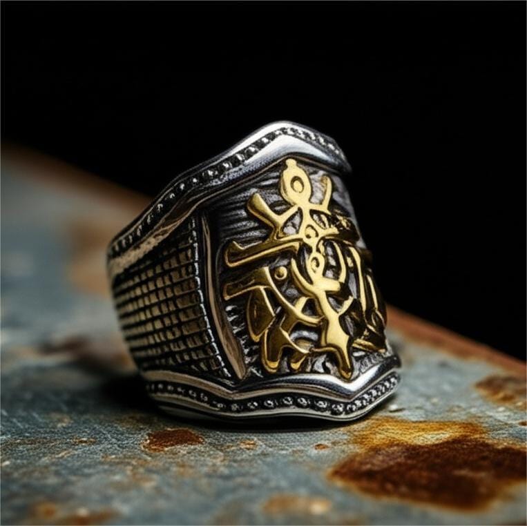 MAJESTIC ANCHOR - Pure Stainless Steel Men’s Steel-Plated Ring – Statement Luxury Jewelry (Size : 18-23-27) - THE MEN THING