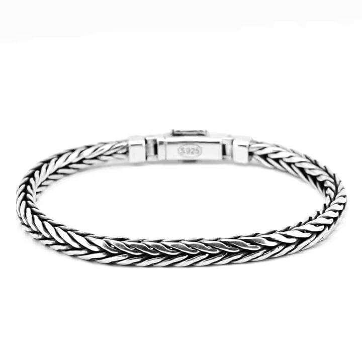 MATRIX LINK - 5mm Pure Stainless Steel Bracelet, Biker Punk Style Bracelet for Men & Boy (8 inch) - THE MEN THING