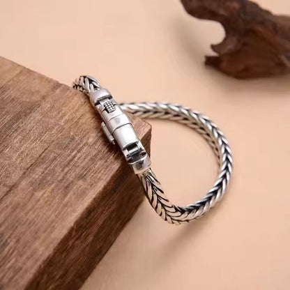 MATRIX LINK - 5mm Pure Stainless Steel Bracelet, Biker Punk Style Bracelet for Men & Boy (8 inch) - THE MEN THING