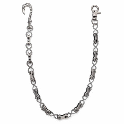 MECHLINK - Antique Steel 12mm Titanium Steel Heavy Biker Chain for Jeans with Lobster Clasps for Men & Boys - 20 inch — Biker Fashion for Men | THE MEN THING