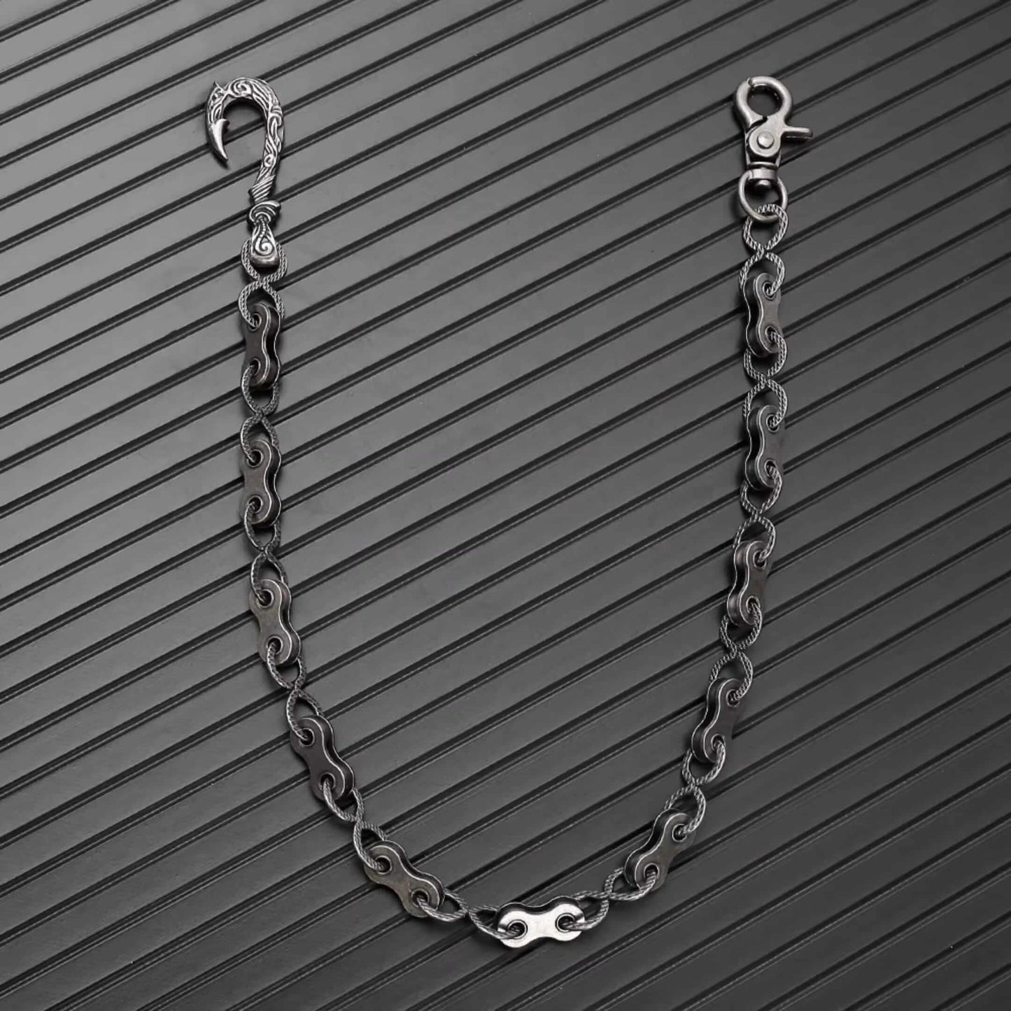 MECHLINK - Antique Steel 12mm Titanium Steel Heavy Biker Chain for Jeans with Lobster Clasps for Men & Boys - 20 inch — Biker Fashion for Men | THE MEN THING