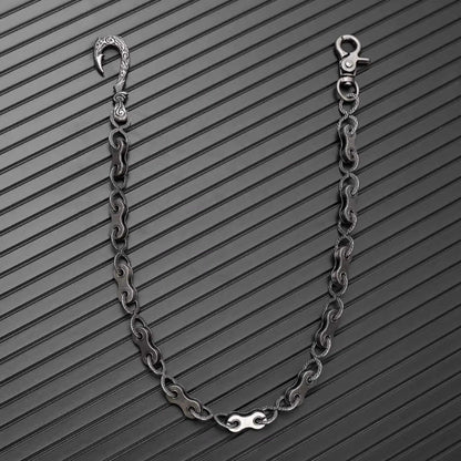MECHLINK - Antique Steel 12mm Titanium Steel Heavy Biker Chain for Jeans with Lobster Clasps for Men & Boys - 20 inch — Biker Fashion for Men | THE MEN THING