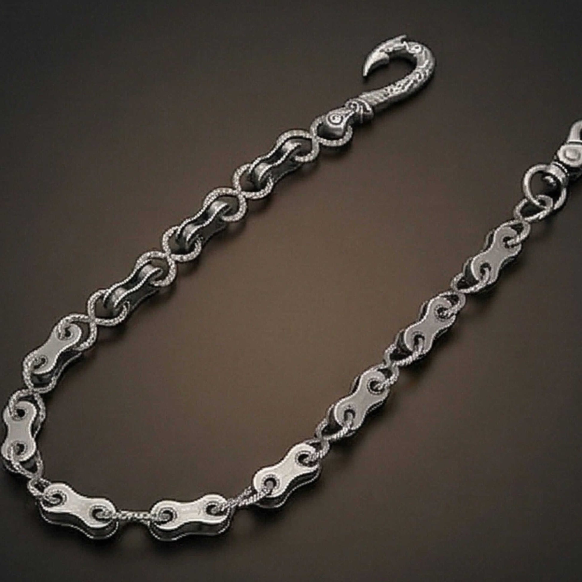 MECHLINK - Antique Steel 12mm Titanium Steel Heavy Biker Chain for Jeans with Lobster Clasps for Men & Boys - 20 inch — Biker Fashion for Men | THE MEN THING