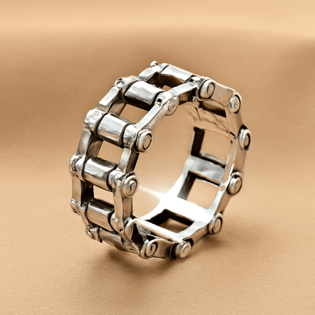 METARION RING - Pure Stainless Steel Men’s Steel-Plated Ring – Statement Luxury Jewelry (Size : 16-22-27) - THE MEN THING