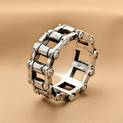 METARION RING - Pure Stainless Steel Men’s Steel-Plated Ring – Statement Luxury Jewelry (Size : 16-22-27) - THE MEN THING