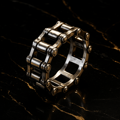 METARION RING - Pure Stainless Steel Men’s Steel-Plated Ring – Statement Luxury Jewelry (Size : 16-22-27) - THE MEN THING