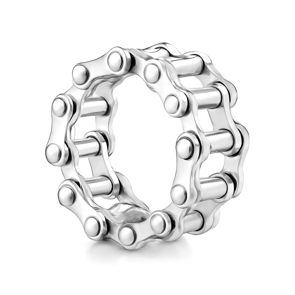 METARION RING - Pure Stainless Steel Men’s Steel-Plated Ring – Statement Luxury Jewelry (Size : 16-22-27) - THE MEN THING