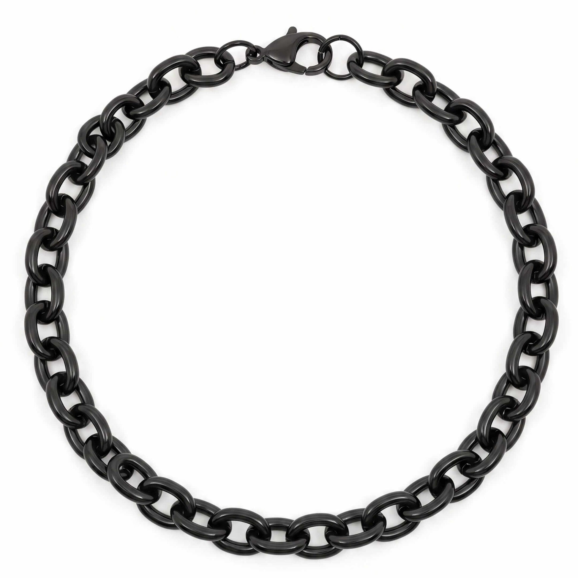 MONO LINK - 8mm Pure Stainless Steel  Bracelet 8 inch with Lobster Claw Buckle for Men & Boy - THE MEN THING
