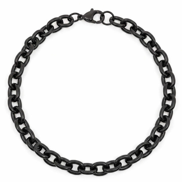 MONO LINK - 8mm Pure Stainless Steel  Bracelet 8 inch with Lobster Claw Buckle for Men & Boy