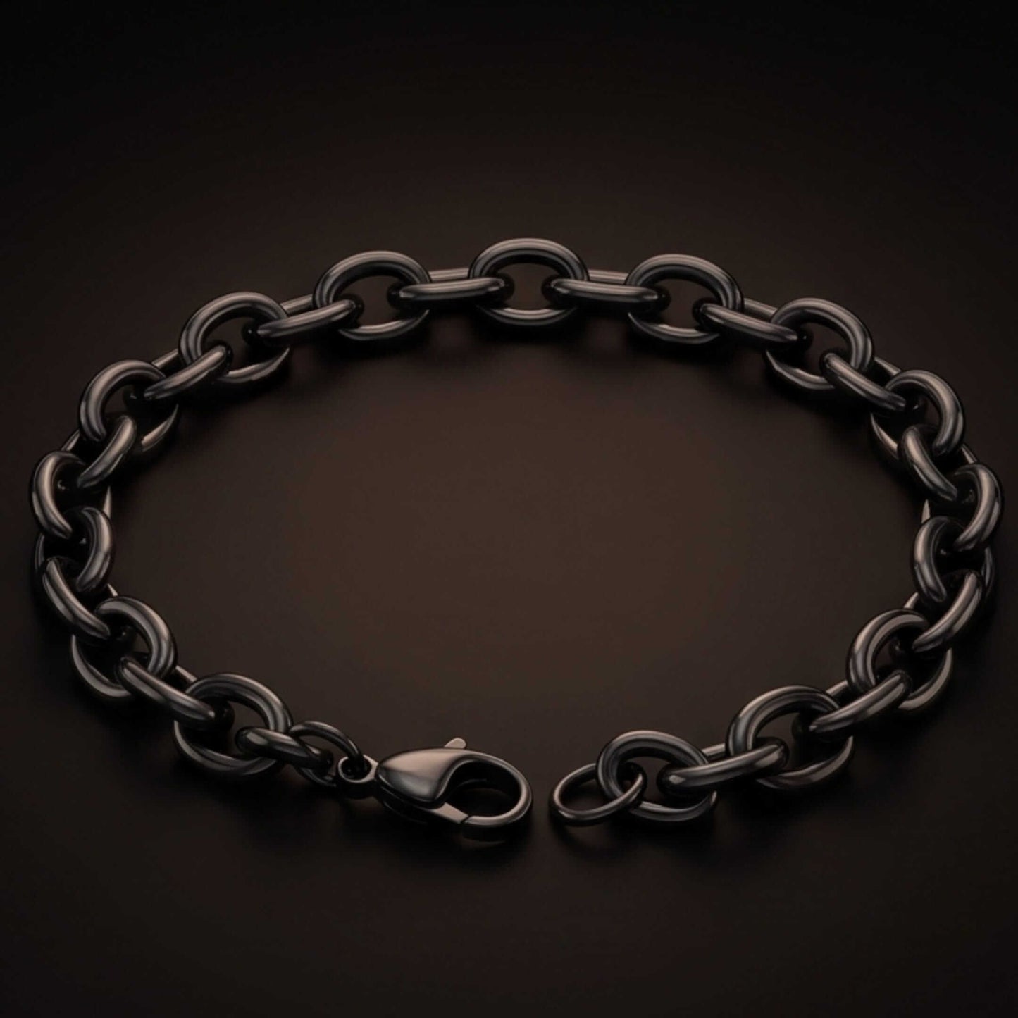 MONO LINK - 8mm Pure Stainless Steel  Bracelet 8 inch with Lobster Claw Buckle for Men & Boy - THE MEN THING