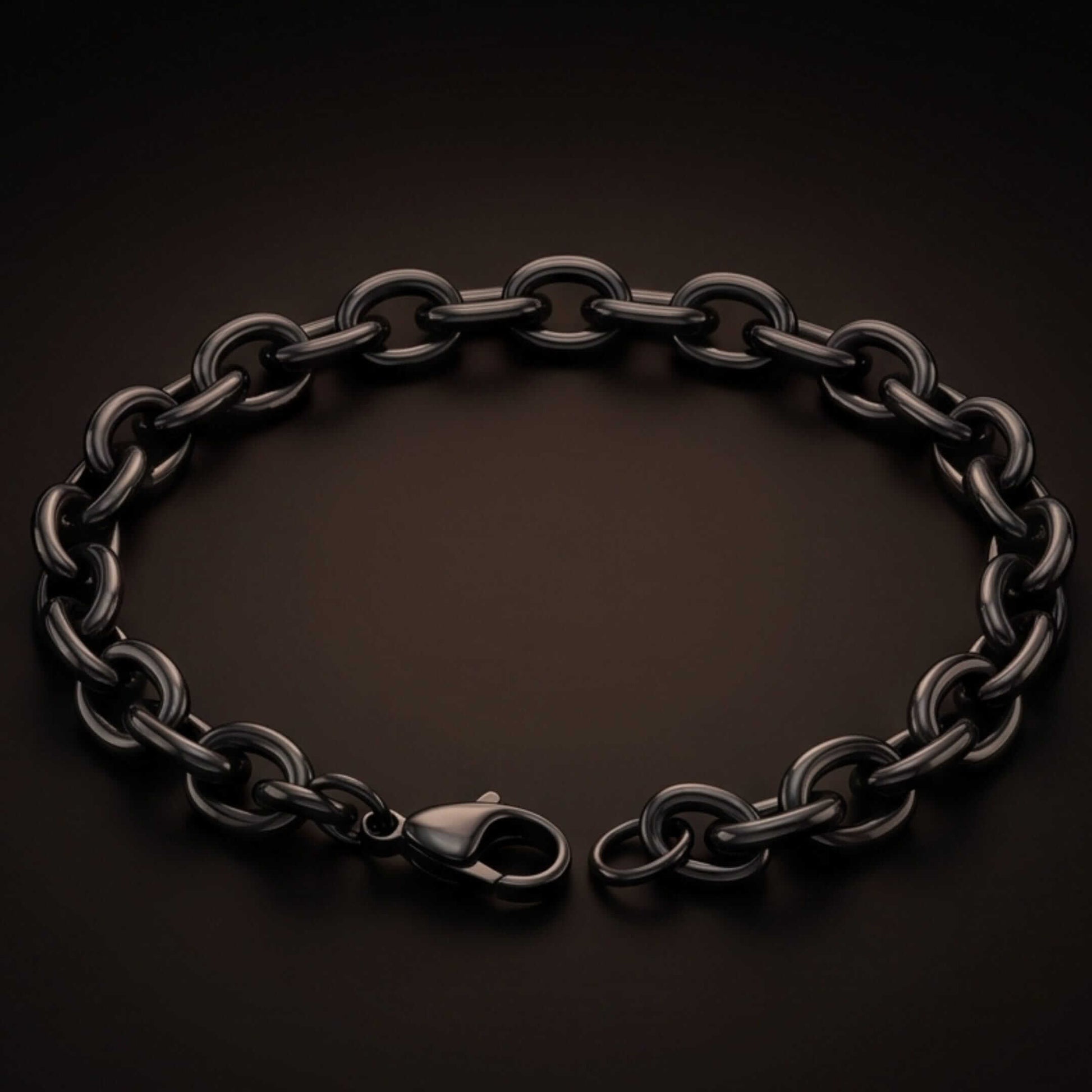 MONO LINK - 8mm Pure Stainless Steel  Bracelet 8 inch with Lobster Claw Buckle for Men & Boy - THE MEN THING