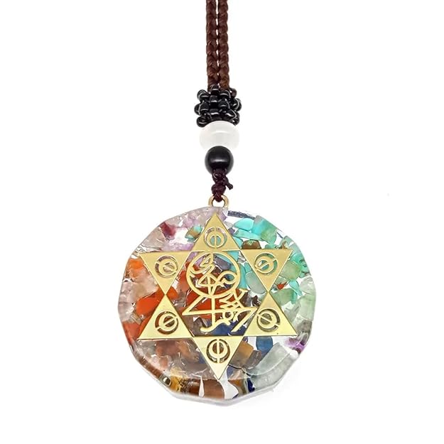 MYSTIC TRIANGLE -- Natural Crystal necklace with 30 inch Adjustable Rope Chain for Men & Boys - THE MEN THING