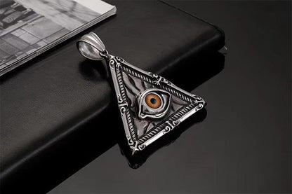MYSTIC VISION PENDANT -  Alloy The Mystic Vision Pendant with Stainless Steel 24inch Round Box Chain, European trending for Men & Boy - THE MEN THING