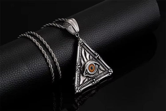 MYSTIC VISION PENDANT -  Alloy The Mystic Vision Pendant with Stainless Steel 24inch Round Box Chain, European trending for Men & Boy - THE MEN THING