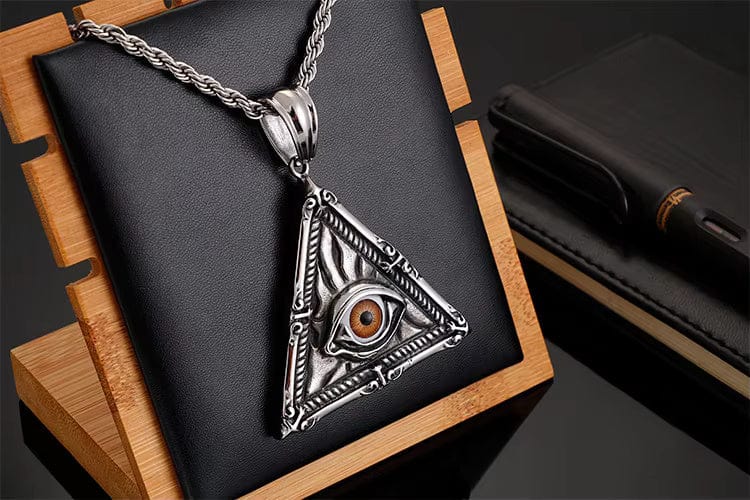 MYSTIC VISION PENDANT -  Alloy The Mystic Vision Pendant with Stainless Steel 24inch Round Box Chain, European trending for Men & Boy - THE MEN THING