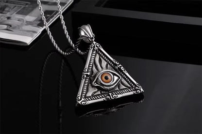 MYSTIC VISION PENDANT -  Alloy The Mystic Vision Pendant with Stainless Steel 24inch Round Box Chain, European trending for Men & Boy - THE MEN THING