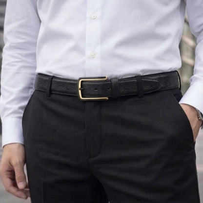 Mens Genuine Leather Belt | 2 in 1 Reversible (Black & Brown) (1 Pc.) - DARKLUX - THE MEN THING