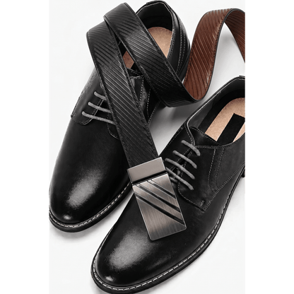 Mens Genuine Leather Belt | 2 in 1 Reversible (Black & Brown) (1 Pc.) - STRYDEX - THE MEN THING
