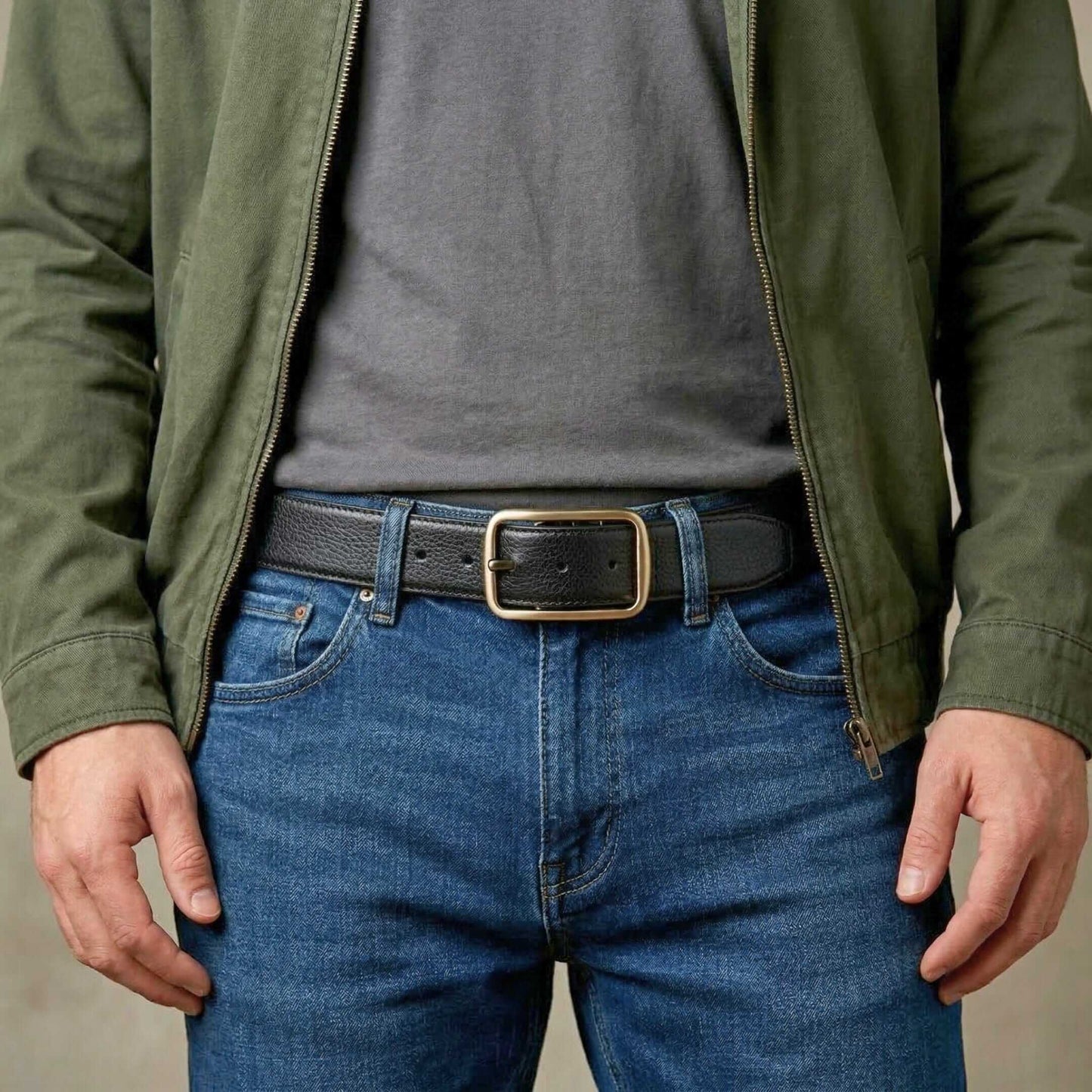 Mens 100% Genuine Leather Belt - TANERO Lizard Emboss (Black & Brown Reversible) — Leather Belts for Men | THE MEN THING