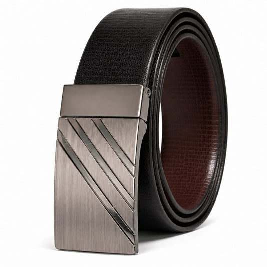 Mens Genuine Leather Belt | 2 in 1 Reversible (Black & Brown) (1 Pc.) - VELTRIX - THE MEN THING