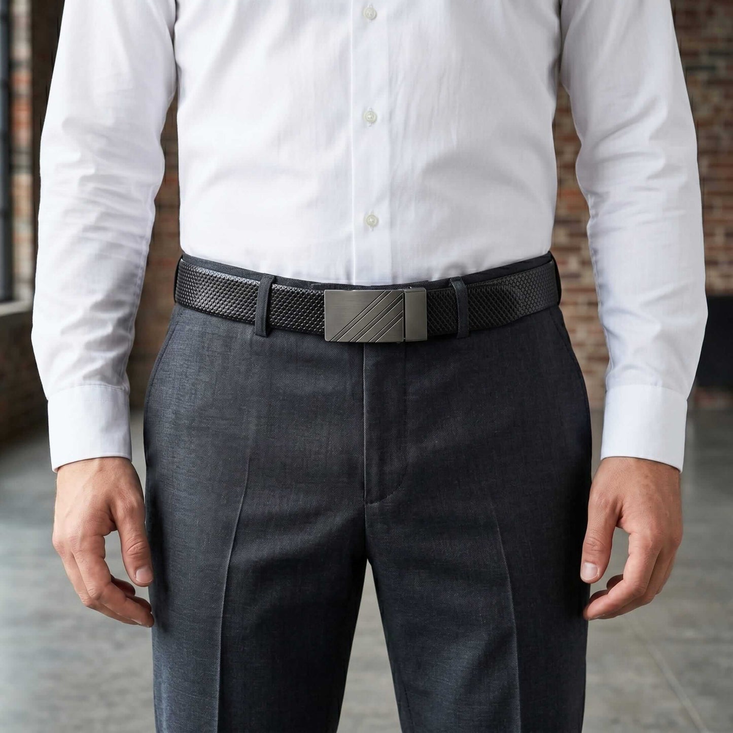 Mens Genuine Leather Belt | 2 in 1 Reversible (Black & Brown) (1 Pc.) - ZENTRIX - THE MEN THING