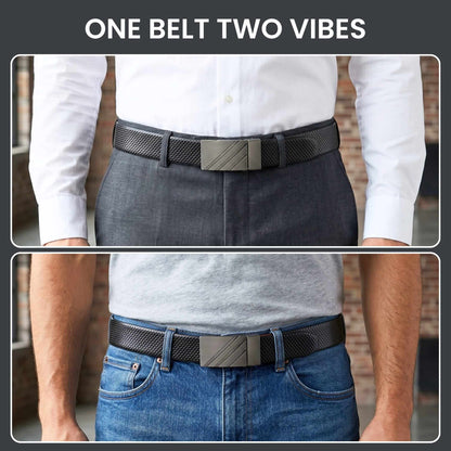 Mens Genuine Leather Belt | 2 in 1 Reversible (Black & Brown) (1 Pc.) - ZENTRIX - THE MEN THING