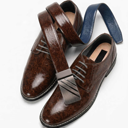 Mens Genuine Leather Belt | 2 in 1 Reversible (Brown & BLUE) (1 Pc.) - STRYVA - THE MEN THING
