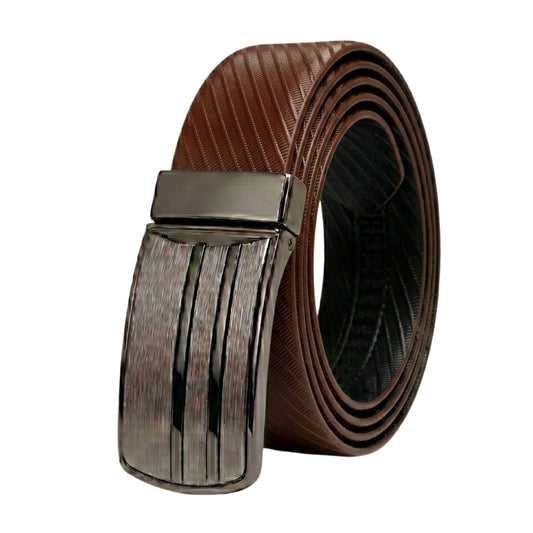 Mens Genuine Leather Belt | 2 in 1 Reversible (Brown & Black) (1 Pc.) - AUREX - THE MEN THING