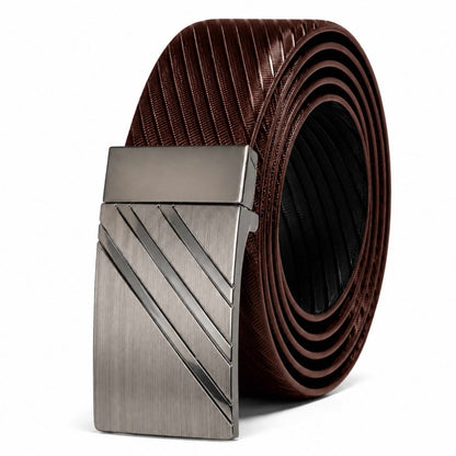 Mens Genuine Leather Belt | 2 in 1 Reversible (Brown & Black) (1 Pc.) - STRYDEX - THE MEN THING