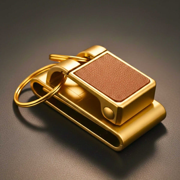 NEXRON - GOLD - Stainless Steel Keychain for Men & Boy
