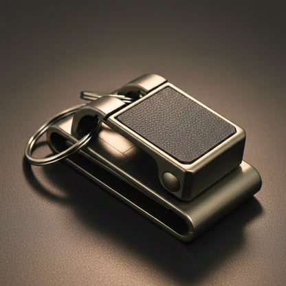NEXRON - MATTE GREY - Stainless Steel Keychain for Men & Boy - THE MEN THING