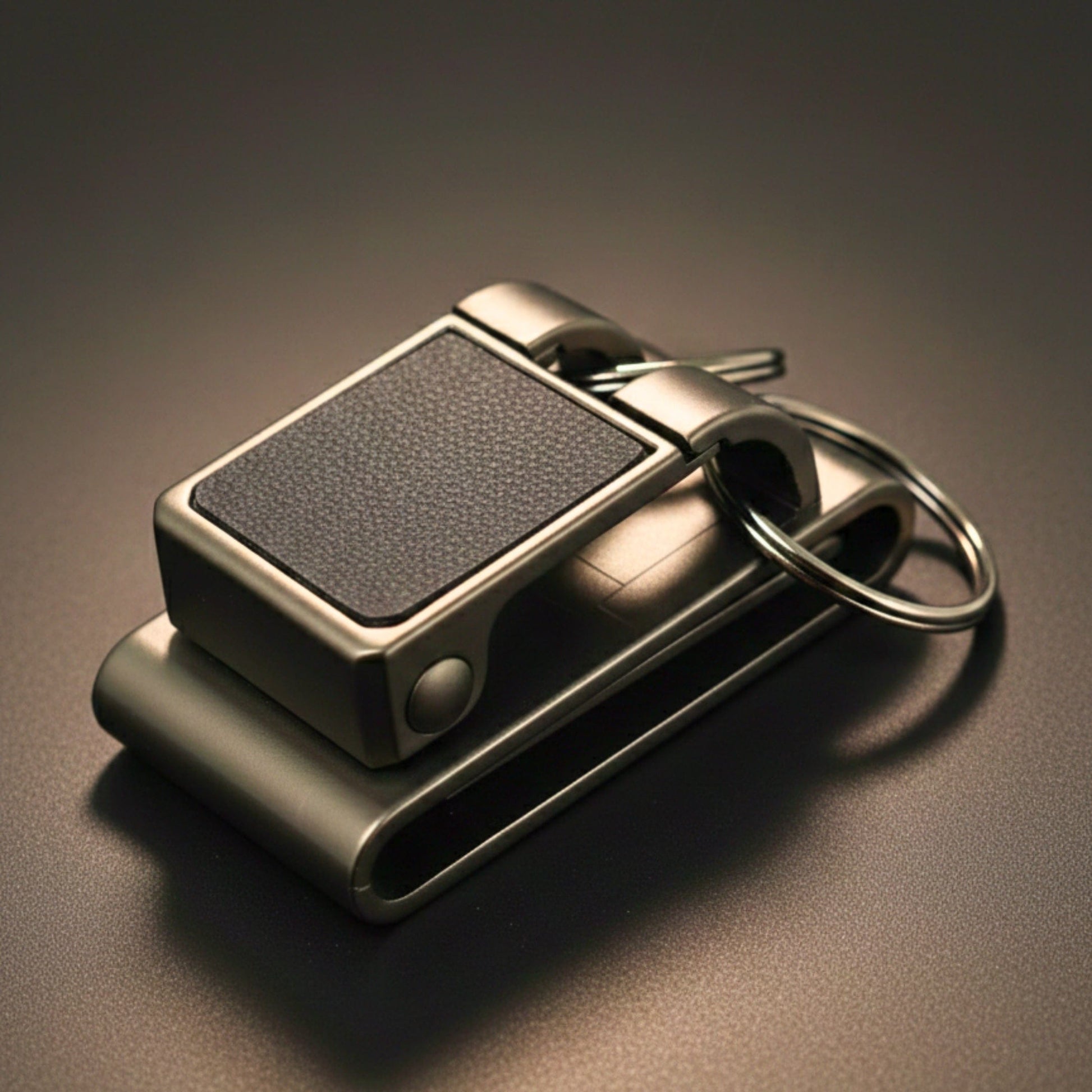 NEXRON - MATTE GREY - Stainless Steel Keychain for Men & Boy - THE MEN THING