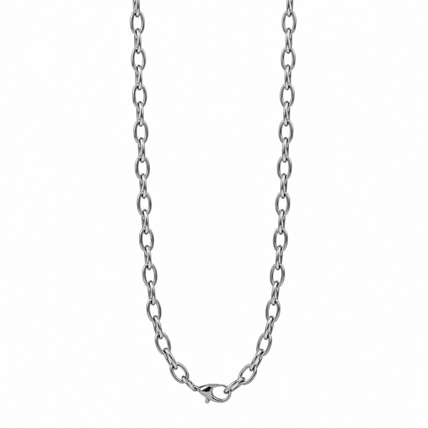 NIGHTSTEEL VEIN - 4mm Pure Stainless Steel Chain, 24inch for Men & Boys