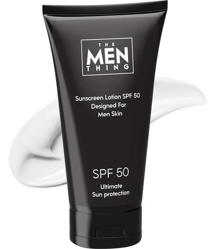 NO NON-SENSE - SunScreen for Men Skin - SPF 50 P+++ - Oil-Free Man SunScreen with Zinc Oxide & Titanium Dioxide from Japan for All Skin Types - Normal to Oily Skin (50ml) - THE MEN THING