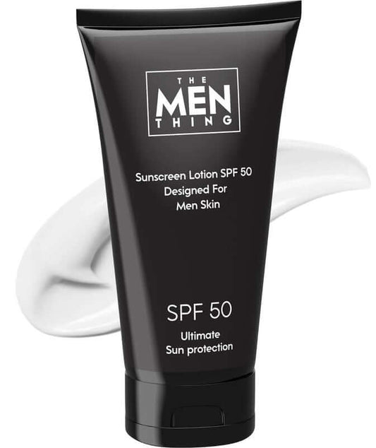 NO NON-SENSE - SunScreen for Men Skin - SPF 50 P+++ - Oil-Free Man SunScreen with Zinc Oxide & Titanium Dioxide from Japan for All Skin Types - Normal to Oily Skin (50ml) - THE MEN THING