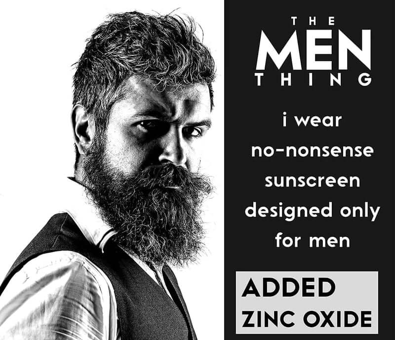 NO NON-SENSE - SunScreen for Men Skin - SPF 50 P+++ - Oil-Free Man SunScreen with Zinc Oxide & Titanium Dioxide from Japan for All Skin Types - Normal to Oily Skin (50ml) - THE MEN THING