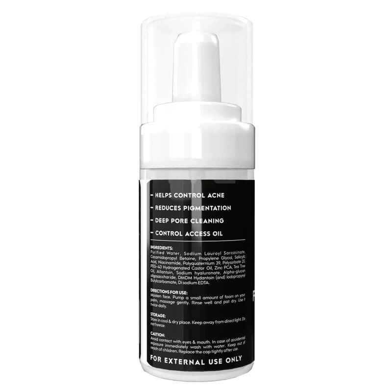NO-NONSENSE - Foaming Face Wash For Men | Combating Acne and Pimples | Reduces Pigmentation | All Skin Type | Deep Cleanse for Exfoliation | Paraben & Sulphates Free 100 ML - THE MEN THING