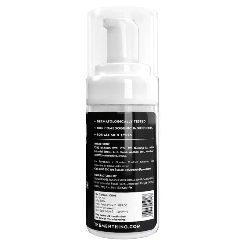 NO-NONSENSE - Foaming Face Wash For Men | Combating Acne and Pimples | Reduces Pigmentation | All Skin Type | Deep Cleanse for Exfoliation | Paraben & Sulphates Free 100 ML - THE MEN THING