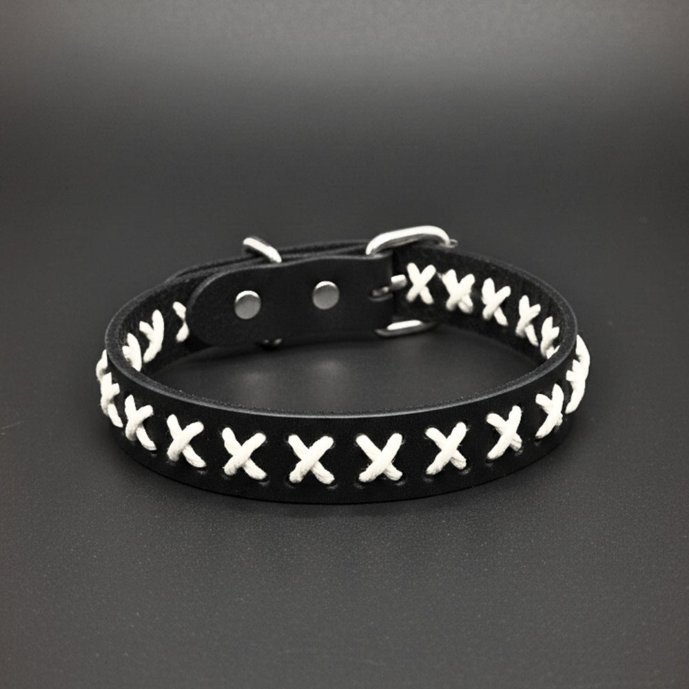 NOMAD X - 16mm Black Genuine Leather Adjustable Bracelet for Men & Boys (9 inch) - THE MEN THING