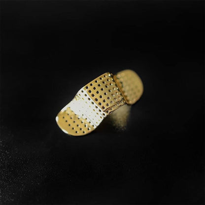 NOSE BAND-AID - Gold Toned Fashion Nasal Clip, Nightclub  - No Holes Nose Clip, Nose Strip for Men and Boys (1 Pcs) - THE MEN THING