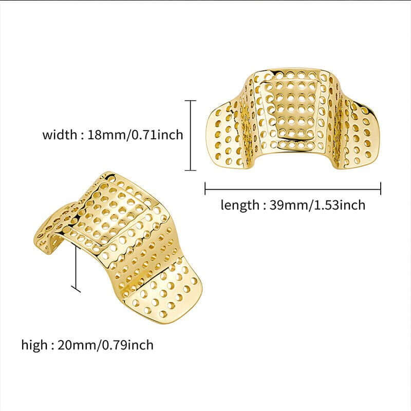 NOSE BAND-AID - Gold Toned Fashion Nasal Clip, Nightclub  - No Holes Nose Clip, Nose Strip for Men and Boys (1 Pcs) - THE MEN THING