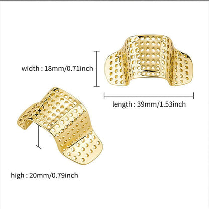 NOSE BAND-AID - Gold Toned Fashion Nasal Clip, Nightclub  - No Holes Nose Clip, Nose Strip for Men and Boys (1 Pcs) - THE MEN THING