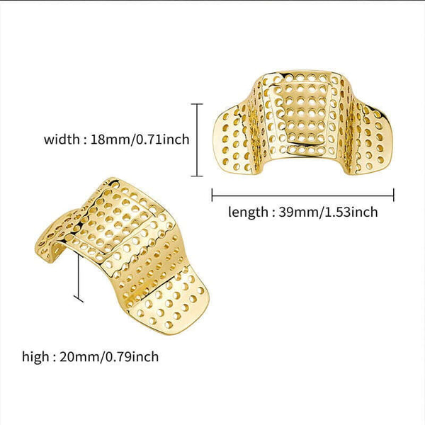 NOSE BAND-AID - Gold Toned Fashion Nasal Clip, Nightclub  - No Holes Nose Clip, Nose Strip for Men and Boys (1 Pcs)